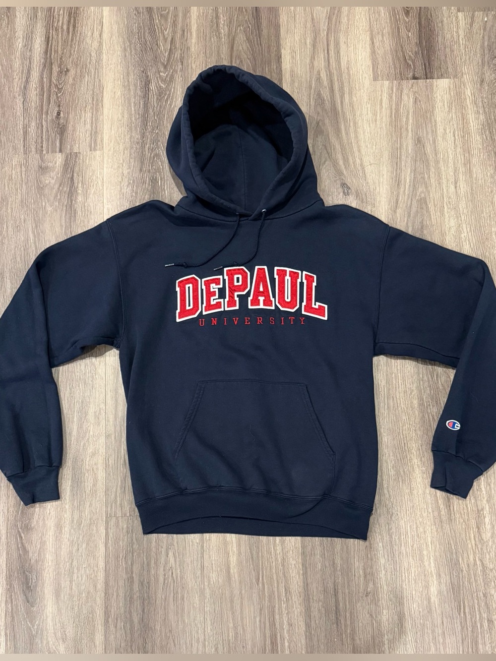 Champion Navy DePaul University Pullover Hoodie
